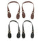 4PCS Bag Handle Handbag Strap Replacements DIY Bag Accessories Black+Brown