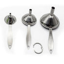 3x Kitchen Stainless Steel Liquid Essential Oil Jam Making Preserve Funnel