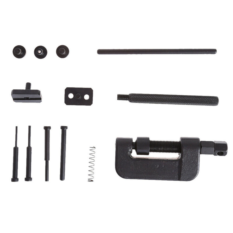 Motorcycle Bike Chain Disassembly Repairing Tool Set with Storage Box