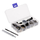 40 Sets 4 Colors Metal Snap Fastener Press Studs Kit for Leather Bag Clothes
