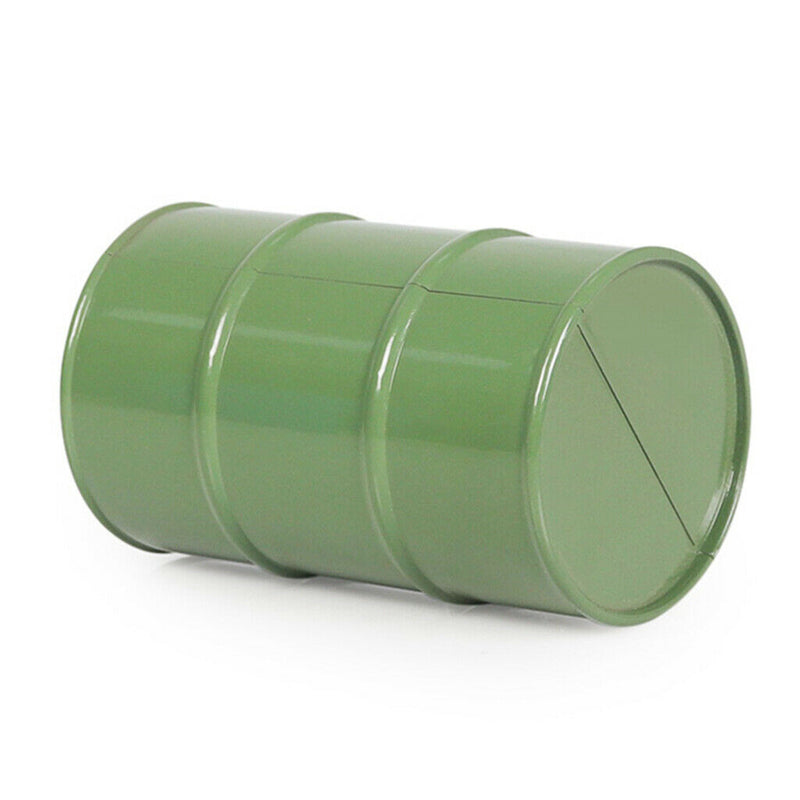 Oil Drum for 1/10 SCX10 90047 CC01 D90 D110 TF2 Traxxas TRX4 KM4 Green