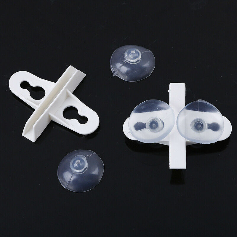 5Pcs Aquarium Fish Tank Divider Suction Cup Divider Plastic Sheet Holder S 3C