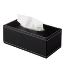 2Pcs PU Leather Facial Tissue Box Dispenser Napkin Holder for Desks Tables