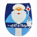 3PCS Set Fancy Snowman Toilet Seat Cover and Rug Bathroom Set Christmas Decor
