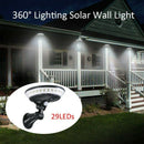 Solar Wall Light 360Â° Luminous Body Automatic Induction Lamp Waterproof Sol
