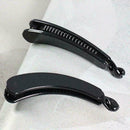 Large Black Long Banana Clip Fish Clip Grips Ladies Hair Accessory U4E3