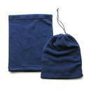 Blue Polar Fleece Neck Warmer Thermal Snood Scarf Hat Ski Wear Snowboarding