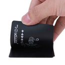 54pcs/set PVC Waterproof Black Pokers Playing Cards Entertainment Supplies A