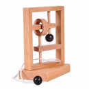 Wooden Threading Loosened Unlock Ring Unlink Untie Rope Logic Puzzle Burr P