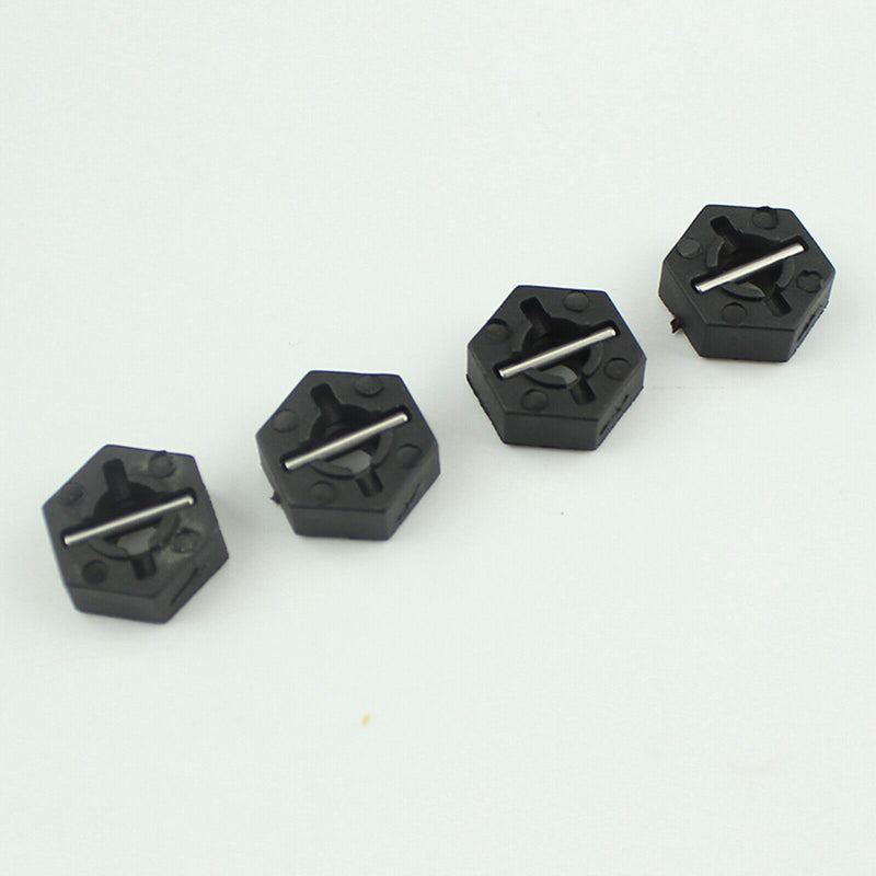 4 PCS RC Rubber Front & Rear Tire with Bolt Screw Sleeve Set for WLtoys 124018