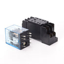24V DC 5A coil power relay MY2NJ HH52P-L 8 pins 2P2T DPDT with socket base  BX