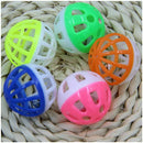 18Pcs Pet Dog Cat Puppy Jingle Bell Ring Ball Round Roll Fetch Play Chew To V1I4