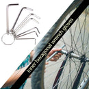 10 in 1 Hex Key Allen Wrench Set 1.5-10mm Metric Hand Tool Key Chain Wrench