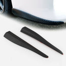 2 Pcs Carbon Style Bumper Lip Corner Side Scrach Protector Strip Guard vcd