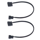 2pcs 4pin IDE Molex to 1-Port 3Pin/4Pin  Cooling Fan Splitter Power Cable