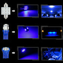 13Pcs Car Blue Light Interior LED Lights For Dome License Plate Lamp 12V Kit 3C