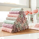 10pcs Microfiber Dishcloth Kitchen Washing Cleaning Towel Dish Cloth Rag TEJ