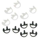 6 Pairs Replacement Medium Silicone Earbud for Two-Way Radio Audio Earphone