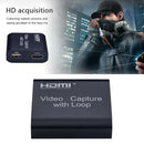 4K HDMI to USB2.0 Capture Card Game Live Streaming Loop Video Recording Box
