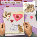 25pcs Wooden Ornament Animal Shape for DIY Scrapbooking Home Decor Craft