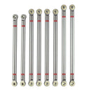 8Pcs Wheelbase Link Rod Aluminum Alloy Link Rod 313Mm for 1/10 Rc Car Crawl U2F3