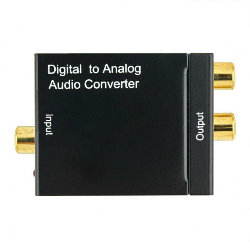 Digital Optical Coax Coaxial Toslink to Analog Audio Converter Adapter RCA L/R
