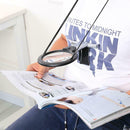 2 LED Loupe Lighted Reading Magnifier Neck Wear Sewing Magnifying Glass