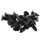 24Pcs Plastic Rivets Clip 3mm x 5mm x 11mm Black