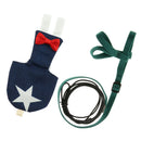 Cockatiel Parrot Bird Diaper Nappy Flight Suit - Pet Bird Macaw Clothes S Blue &