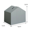Tissue Box Holder Organizer House Shaped for Hotel Cafeteria Hotel Gray