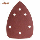 40pcs 14 cm mouse sander pad sandpaper mix 60 80 120 240