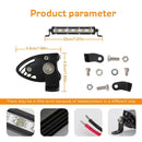 8 Inch 18W LED Work Light Bar Ultra Thin Waterproof Offroad Driving Lamp