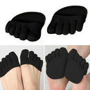 1 Pair Cotton Half Insoles Pads Foot Care Insoles Forefoot Pain Relief Mass