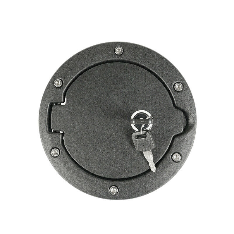 For Jeep Wrangler JK 07-18 Car Gas Gasoline Tank Cap Cover with Lock Alumin W5Z3