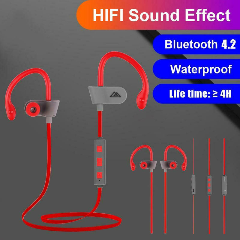 E260 Wireless Sweatproof Bluetooth Earbuds Sports Stereo Earphones with Mic