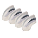 4Pcs Car Stainless Steel 2.5inch 90Degree Mandrel Elbow Exhaust Pipe