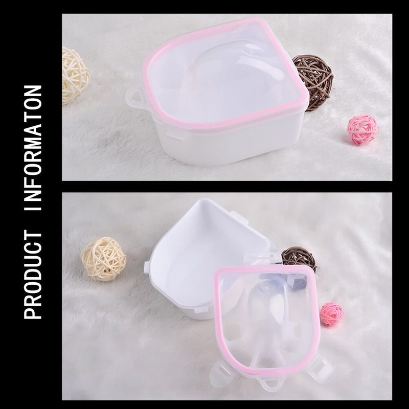 Finger Nail Manicure Soak Bowl Art Tips Soaker Treatment Remover Spa Wash Tool