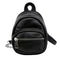 Women Solid Backpack Leather Shoulder Strap Chain Zipper Messenger Knapsack