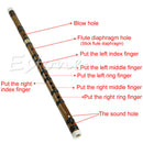 Universal Chinese Traditional Musical Instrument Handmade Bamboo Flute in D Key