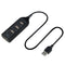 USB Hub 5Mbps High Speed Multi USB 2.0 Adapter 4 Port Splitter (Black)