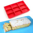 9 Cup Muffin Brownie Cake Mold Silicone Nonstick Bakeware Family DIY Baking OZ