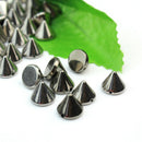 100 x 10mm Black Metal Stud Rivet Spikes Leathercraft Clothes Accessory DIY NEW