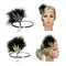 2 Lot Women's Fascinator Feather Crystal Headband Charleston Party Headwear
