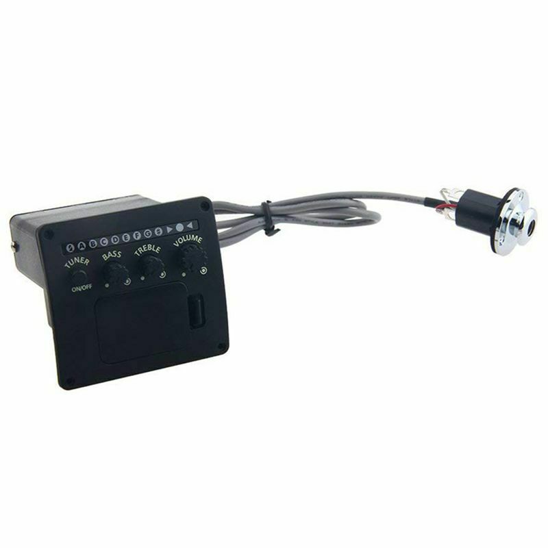 Z5215 Black 3 Band Acoustic Guitar EQ Equalizer Set Preamp Pickup Piezo