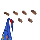 8Pack Wooden Coat Hook Wall-Mounted Retro Storage Bag Hanger, Hat Rack Hang