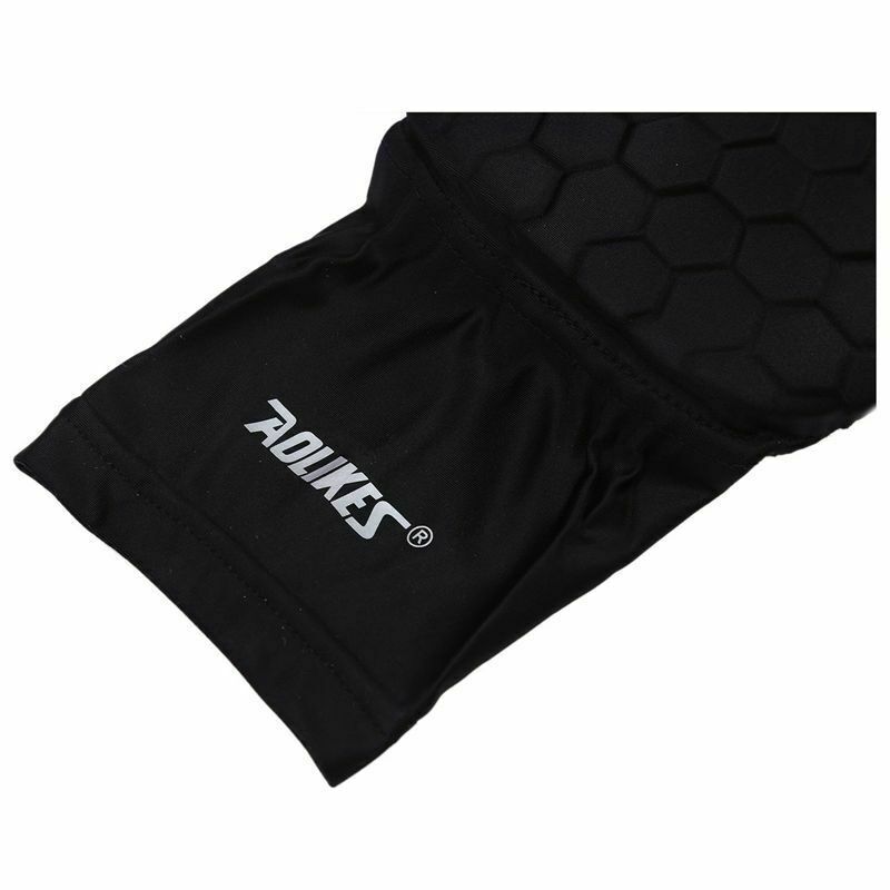Aolikes 1pcs Hex Sponge Basket ball Sports Knee Pads Leg Compression Sleeve Q2P3
