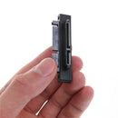 Black SATA 7+15 Pin 22 Pin Male to 22 Pin Female Right Angle Convertor*Adapte ES