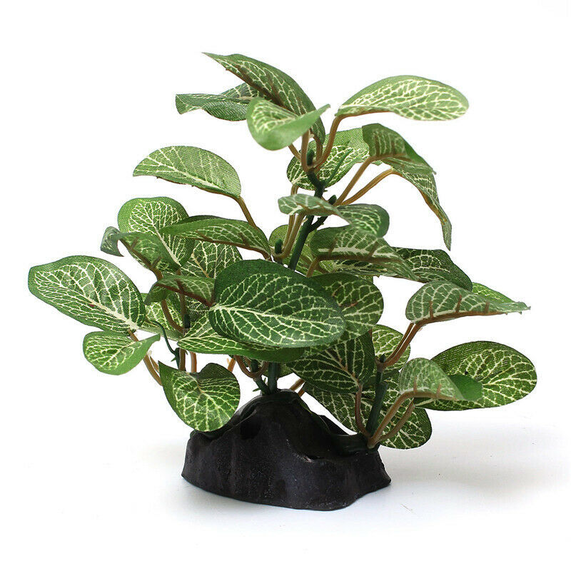 Aquarium Plastic Ficus Tree Fish Tank Underwater Plants Decorations Ornament