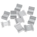 10Pieces Cooling Module,25x34x12mm Aluminum Heat Sink Heatsink Cooler Fin for