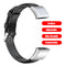 Leather Watchband Strap w/Buckle for Huawei Band 4 Pro TER-B29S (Black) A#S